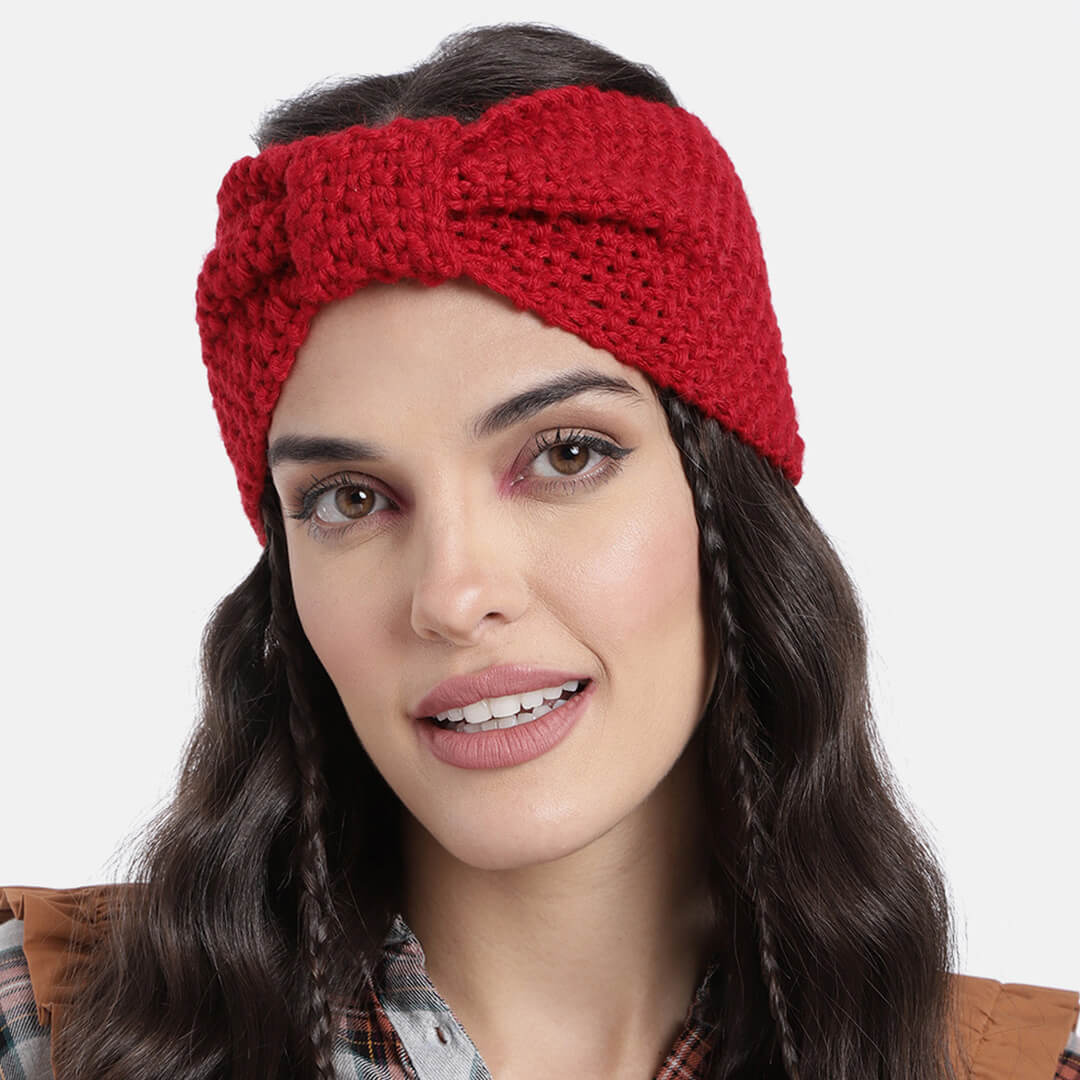 Bow Headband - Red 2698
