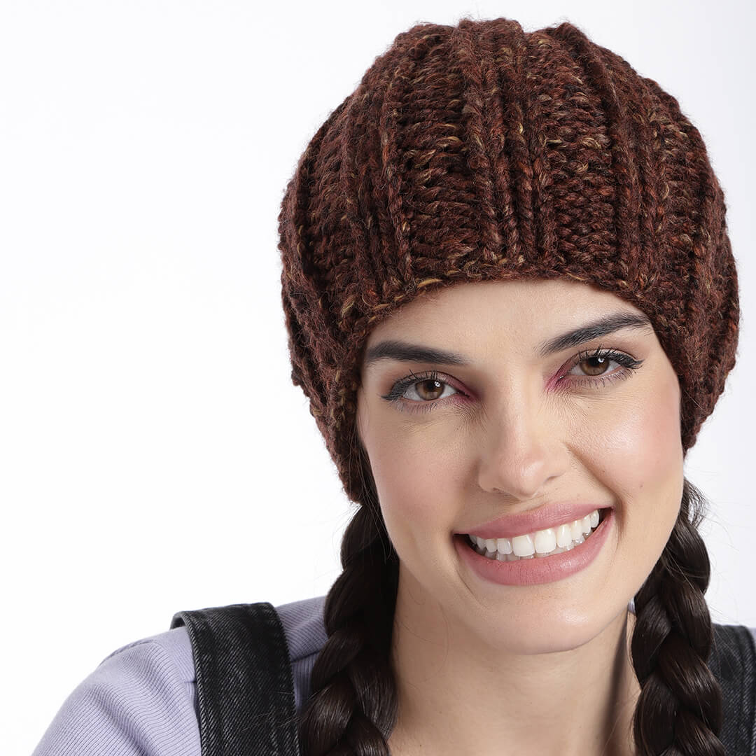 Brown Beanie - 2625