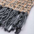 Lace Through Scarf - Brown 2957