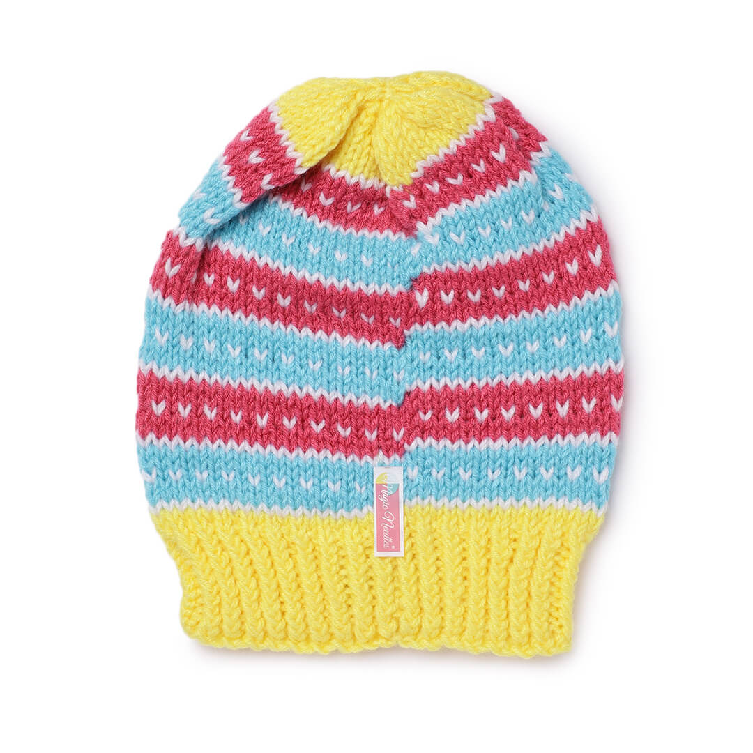 Double-Knit Cap and Neck Warmer Set - 2517