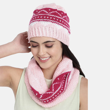 Double-Knit Cap and Neckwarmer Set - 2518