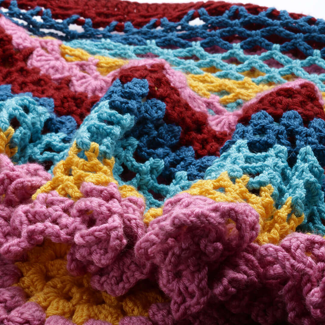 Handmade Circular Long Beach Wrap - Multi Color 3032