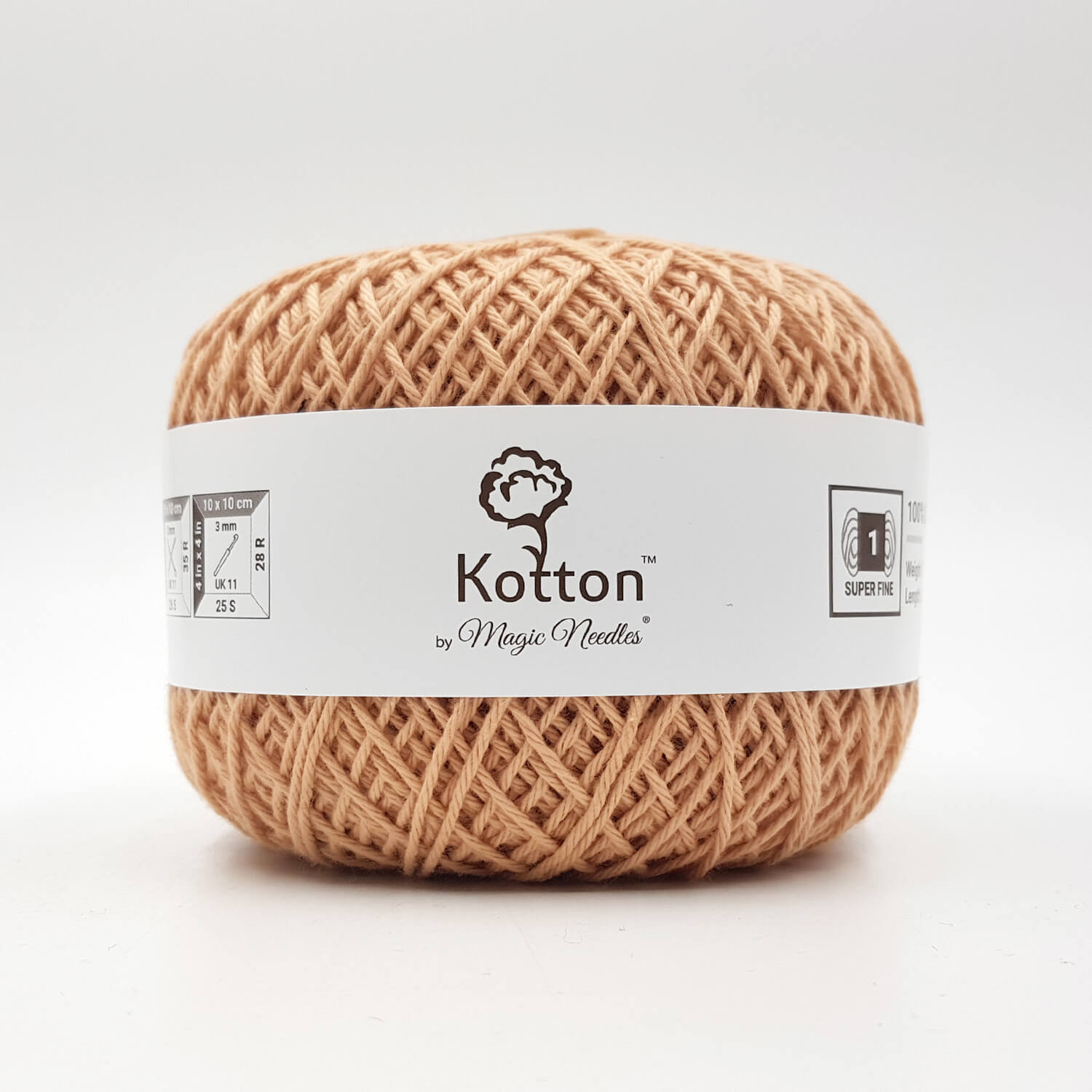 Kotton 4 ply Cotton Yarn 150 g - Brown 02
