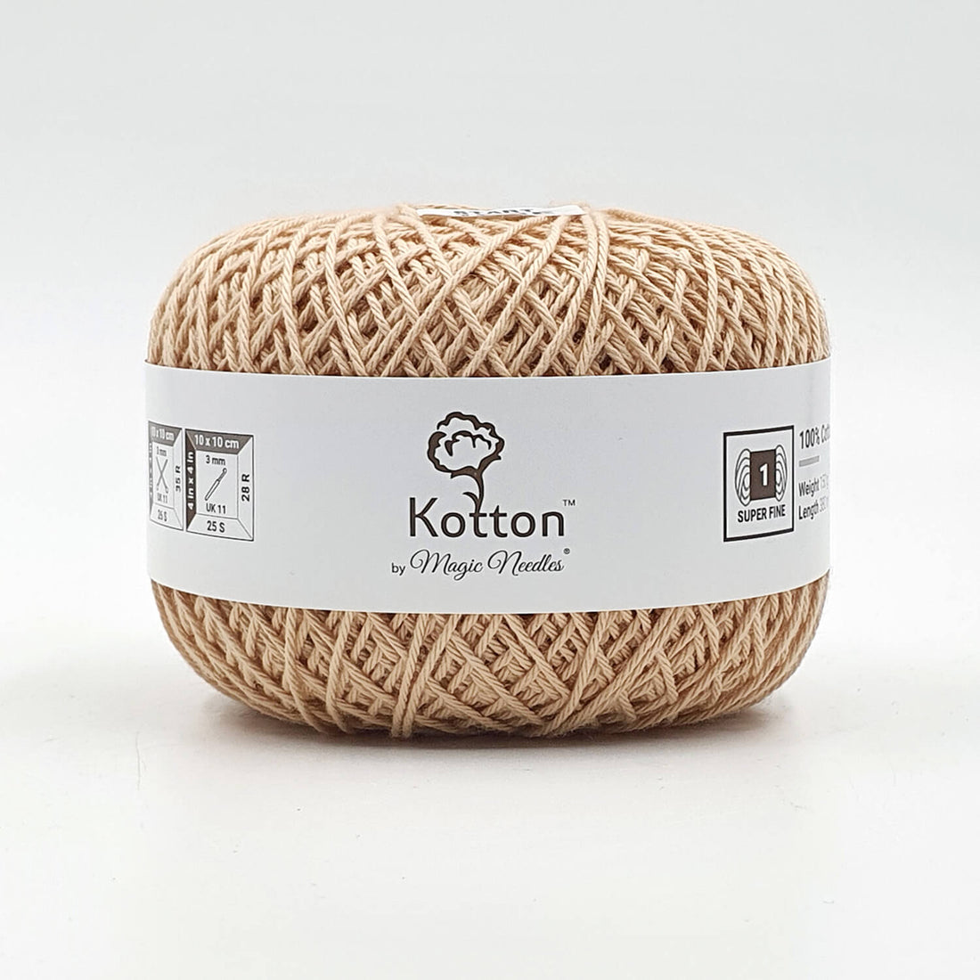 Kotton 4 ply Cotton Yarn 150 g - Light Brown 02L