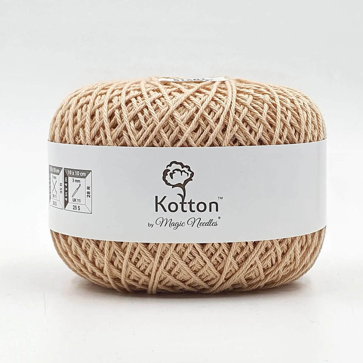 Cotton Yarn by Kotton 4 ply - Light Brown 02L