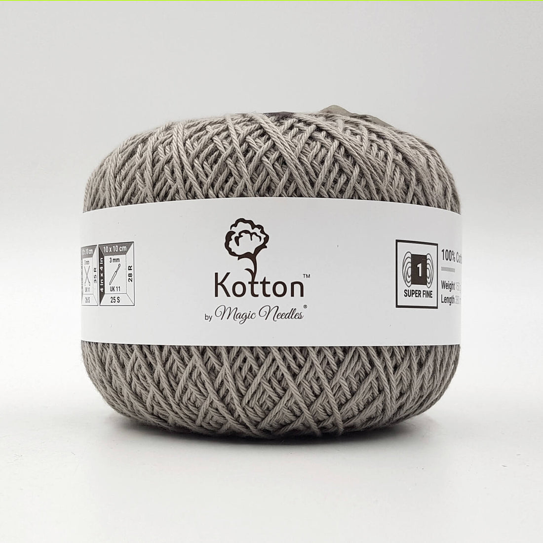 Kotton 4 ply Cotton Yarn 150 g - Brownish Grey 11