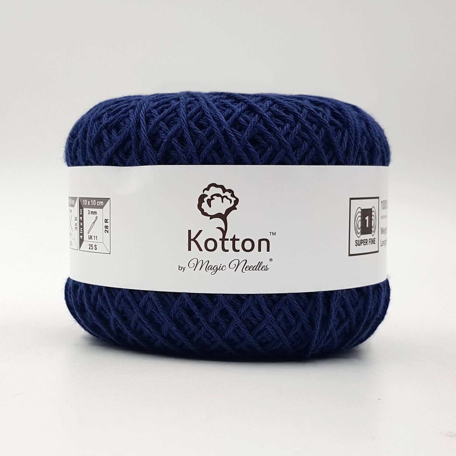 Kotton 4 ply Cotton Yarn 150 g - Navy Blue 18