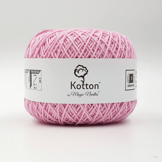 Kotton 4 ply Cotton Yarn 150 g - Baby Pink 19