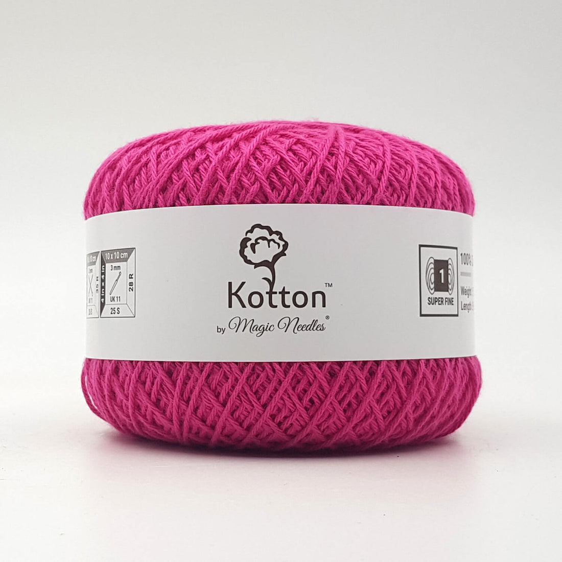 Kotton 4 ply Cotton Yarn 150 g - Pink 34