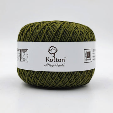 Kotton 4 ply Cotton Yarn - Dark Olive Green 43