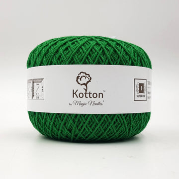 Kotton 4 ply Cotton Yarn 150 g - Green 44