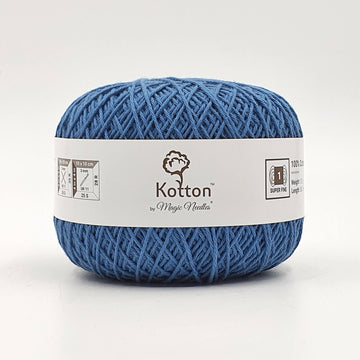 Kotton 4 ply Cotton Yarn 150 g - Greyish Blue 47
