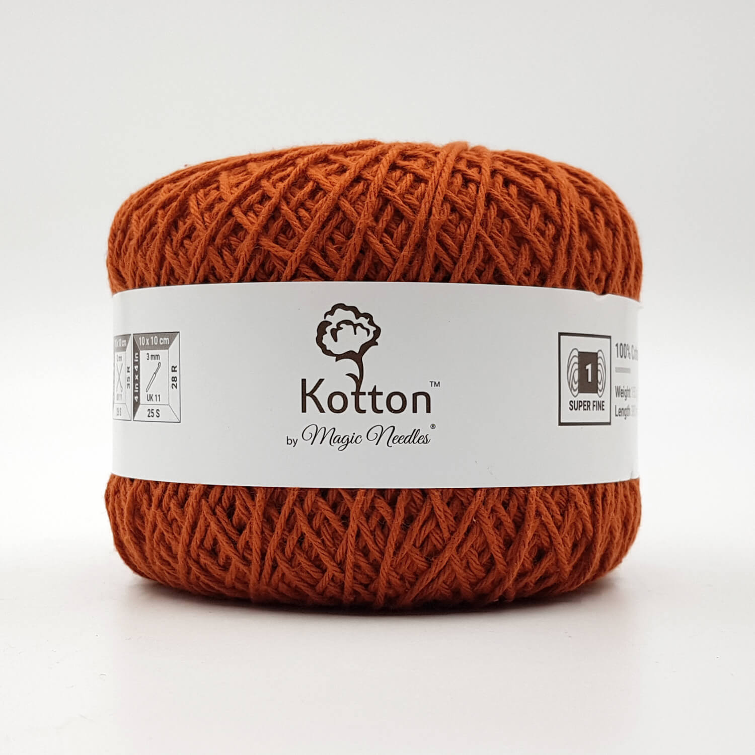 Kotton 4 ply Cotton Yarn 150 g - Rust 49