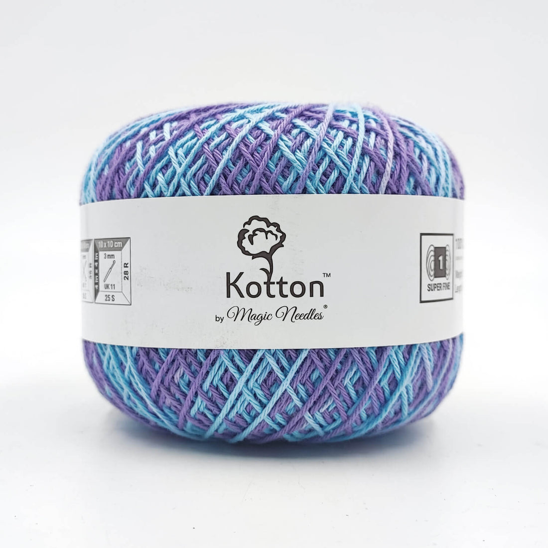 Kotton 4 ply Cotton Yarn 150 g - Multi Color 12