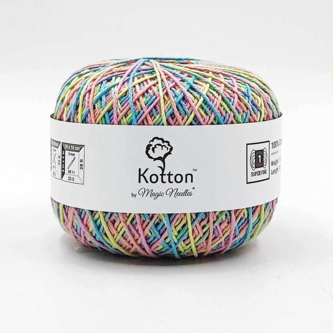 Kotton 4 ply Cotton Yarn 150 g - Multi Color 13
