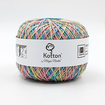 Kotton 4 ply Cotton Yarn 150 g - Multi Color 13