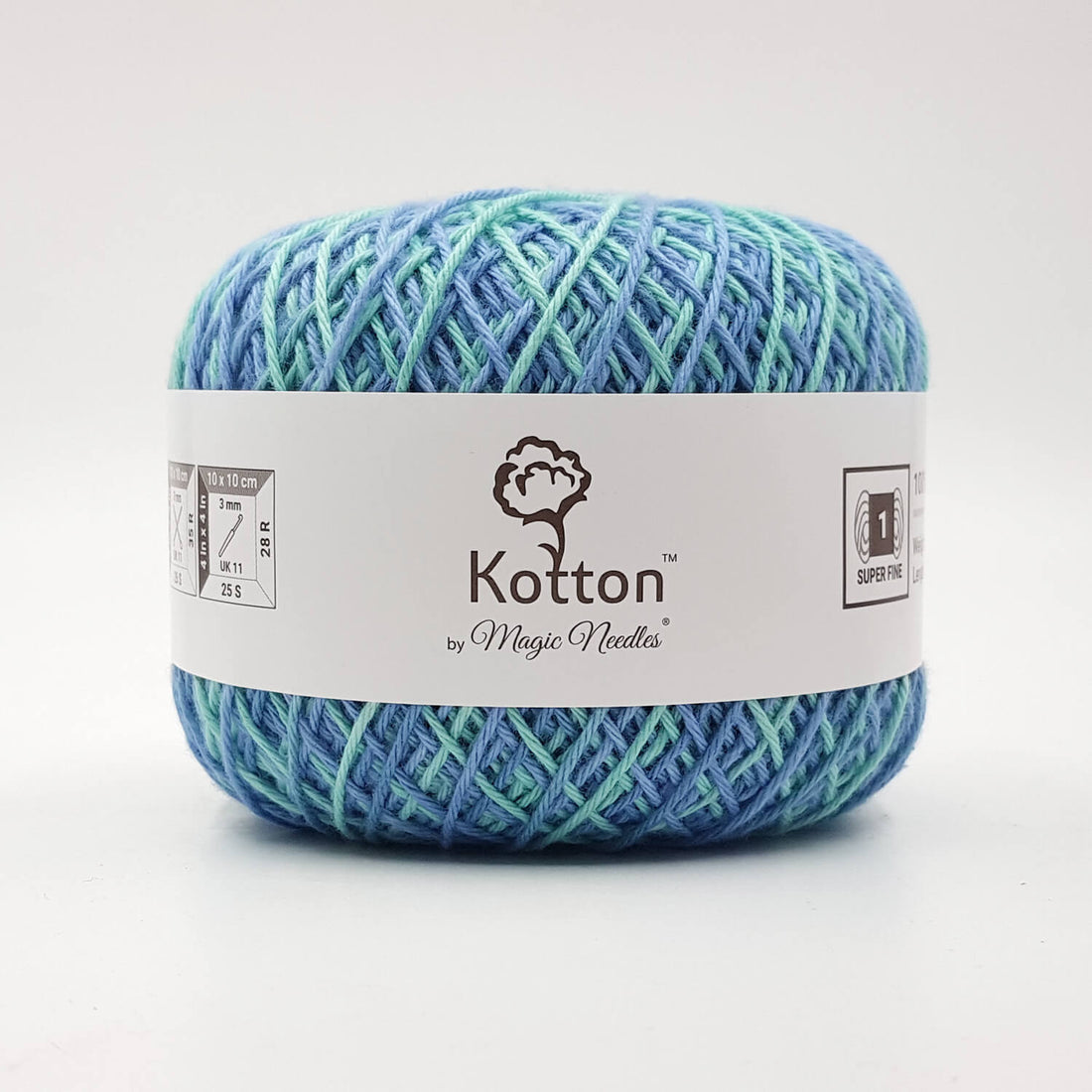 Kotton 4 ply Cotton Yarn 150 g - Multi Color 29