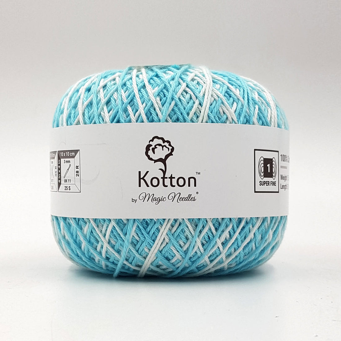 Kotton 4 ply Cotton Yarn 150 g - Multi Color 30