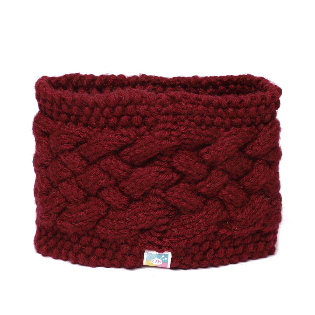 Criss-Cross Headband - Maroon 3012