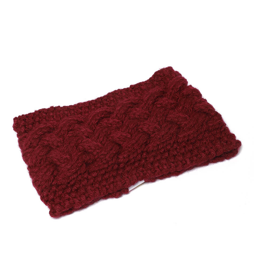 Criss-Cross Headband - Maroon 3012