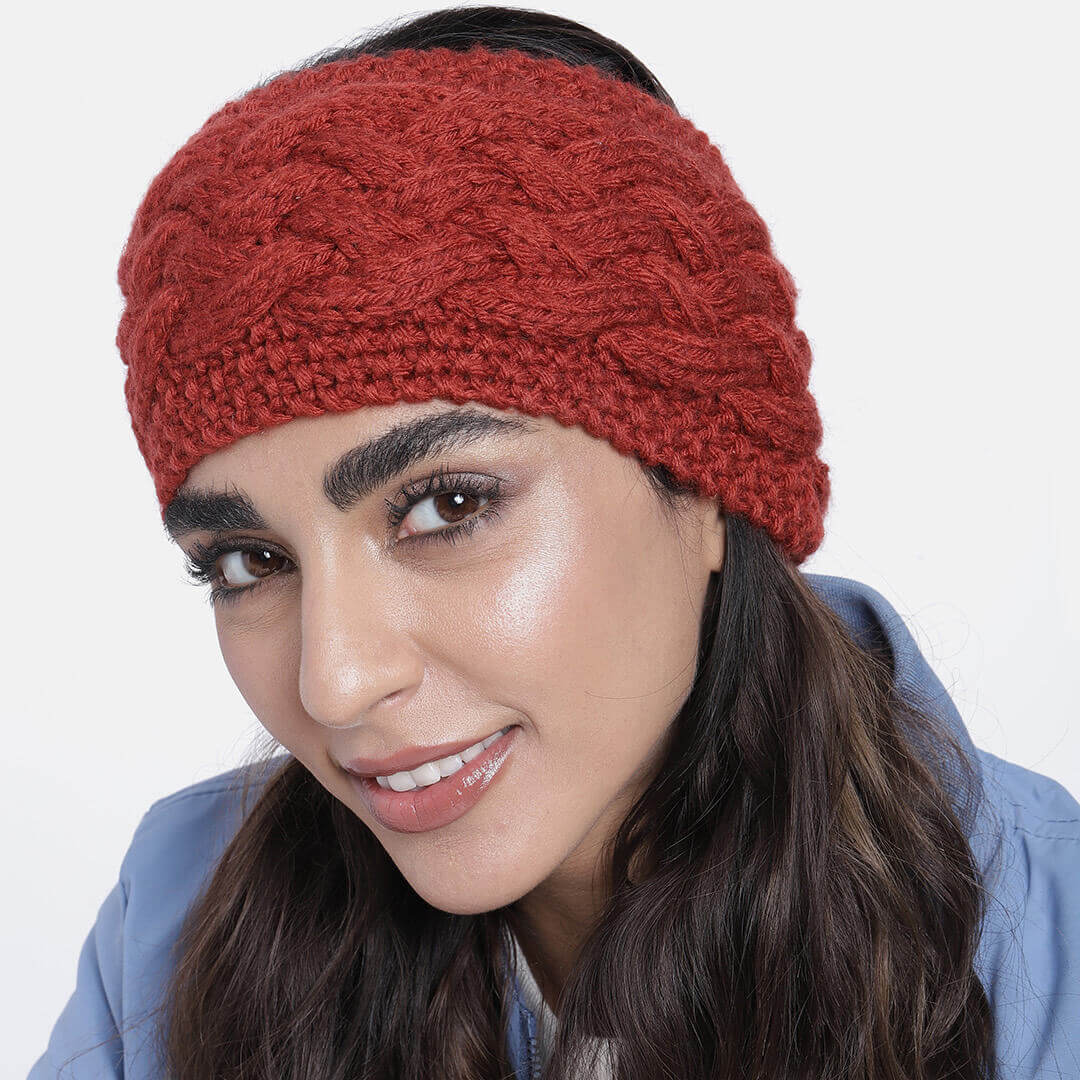 Criss-Cross Headband - Red 3013