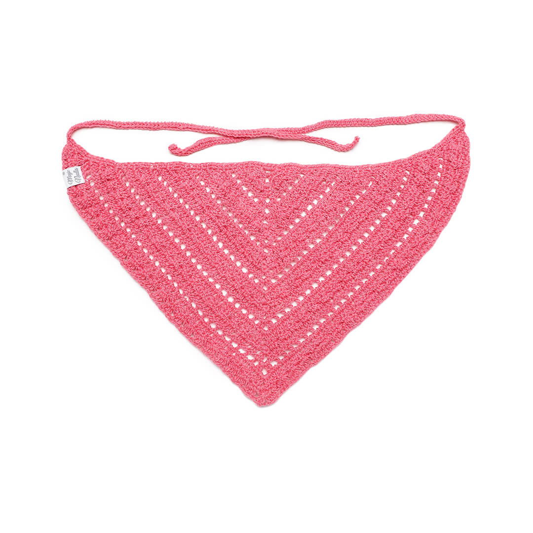 Crochet Bandanna - Fuchsia 2974