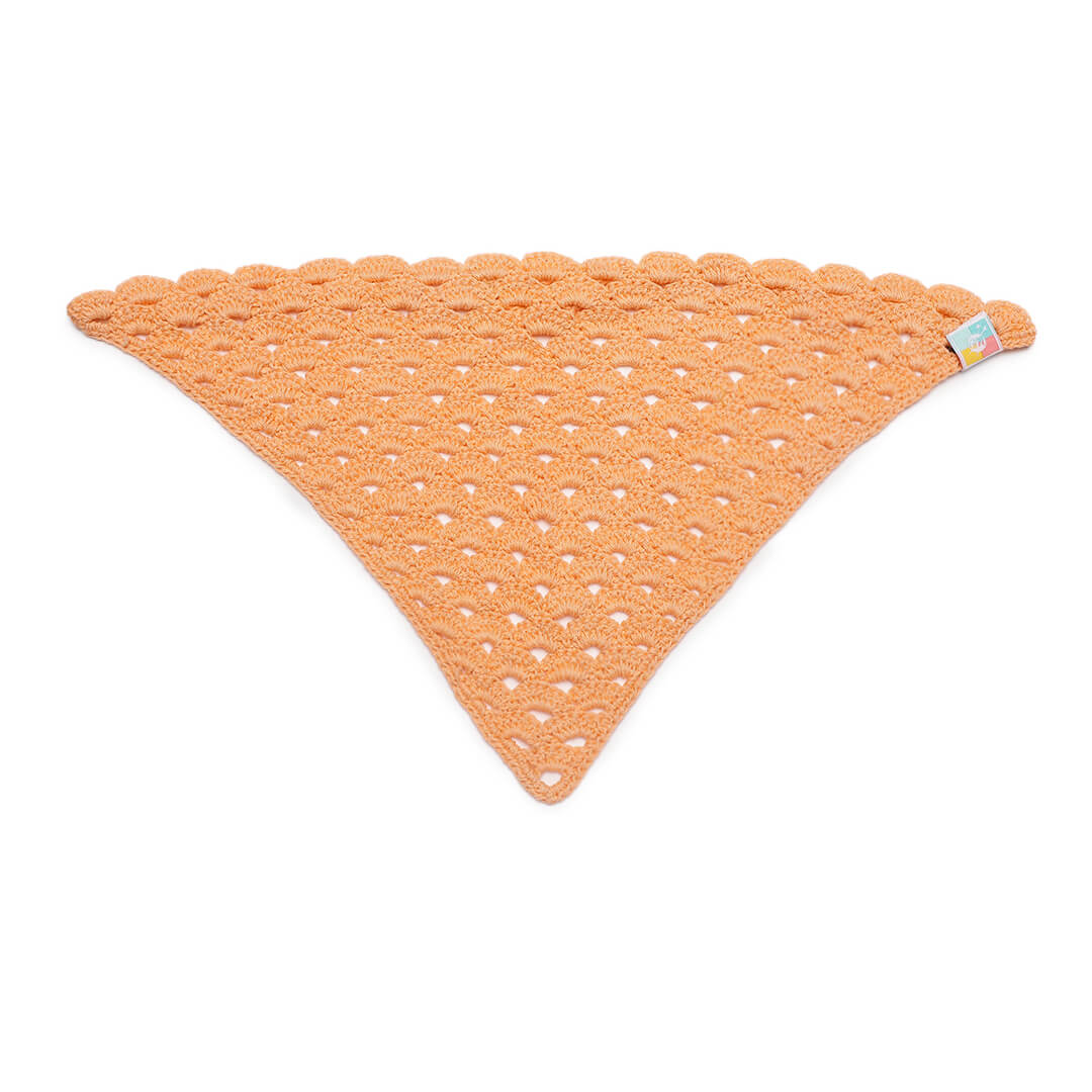 Crochet Bandanna - Peach 2971