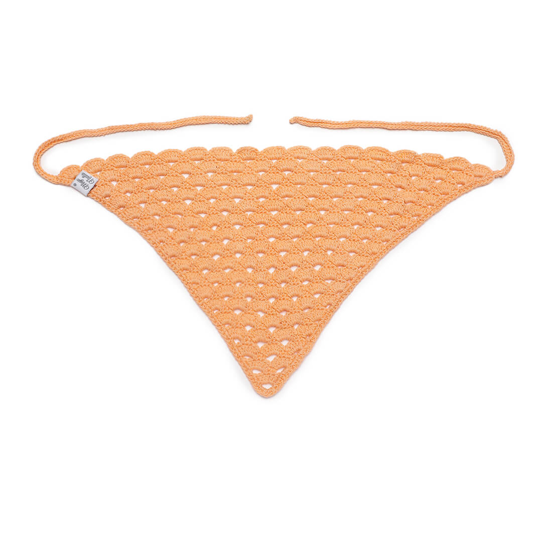 Crochet Bandanna - Peach 2971