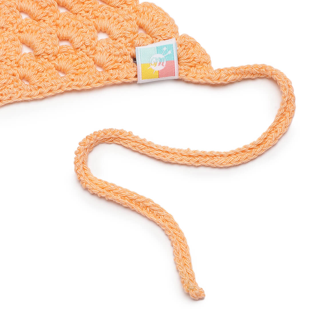 Crochet Bandanna - Peach 2971