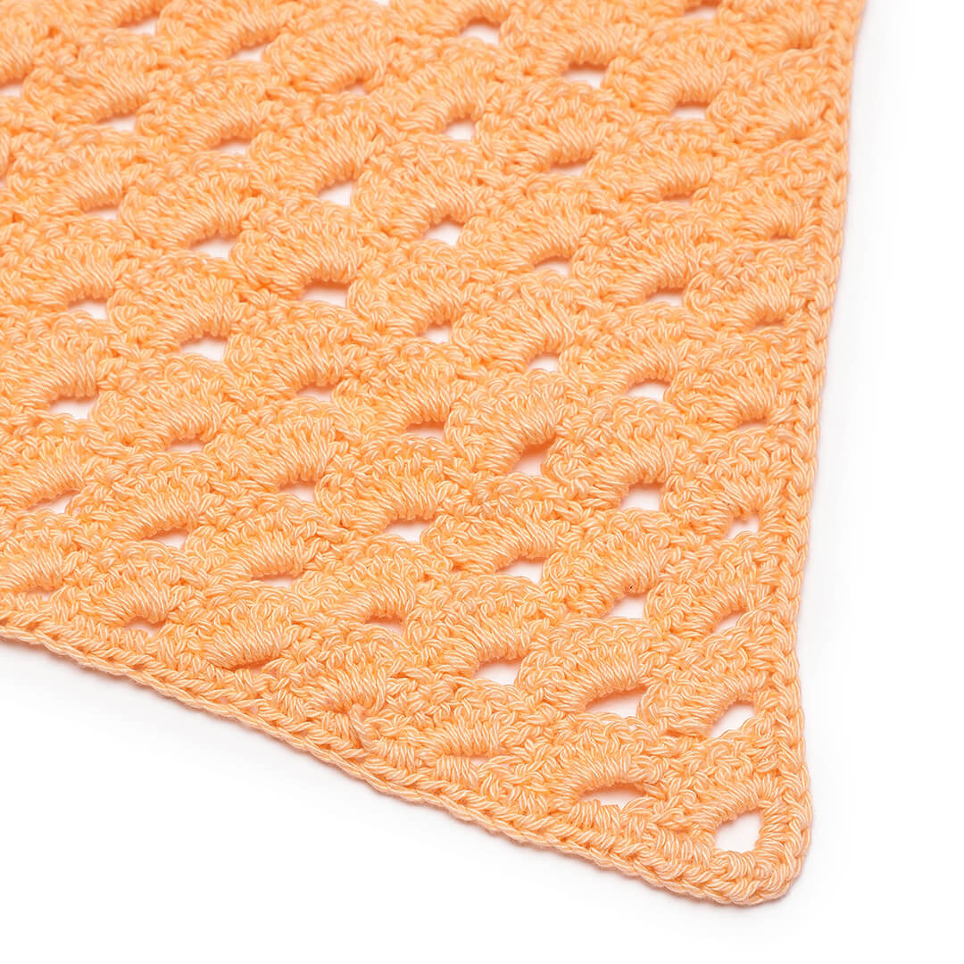 Crochet Bandanna - Peach 2971