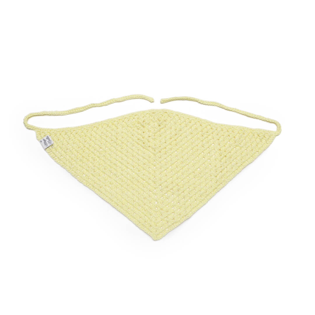 Crochet Bandanna - Yellow 2973