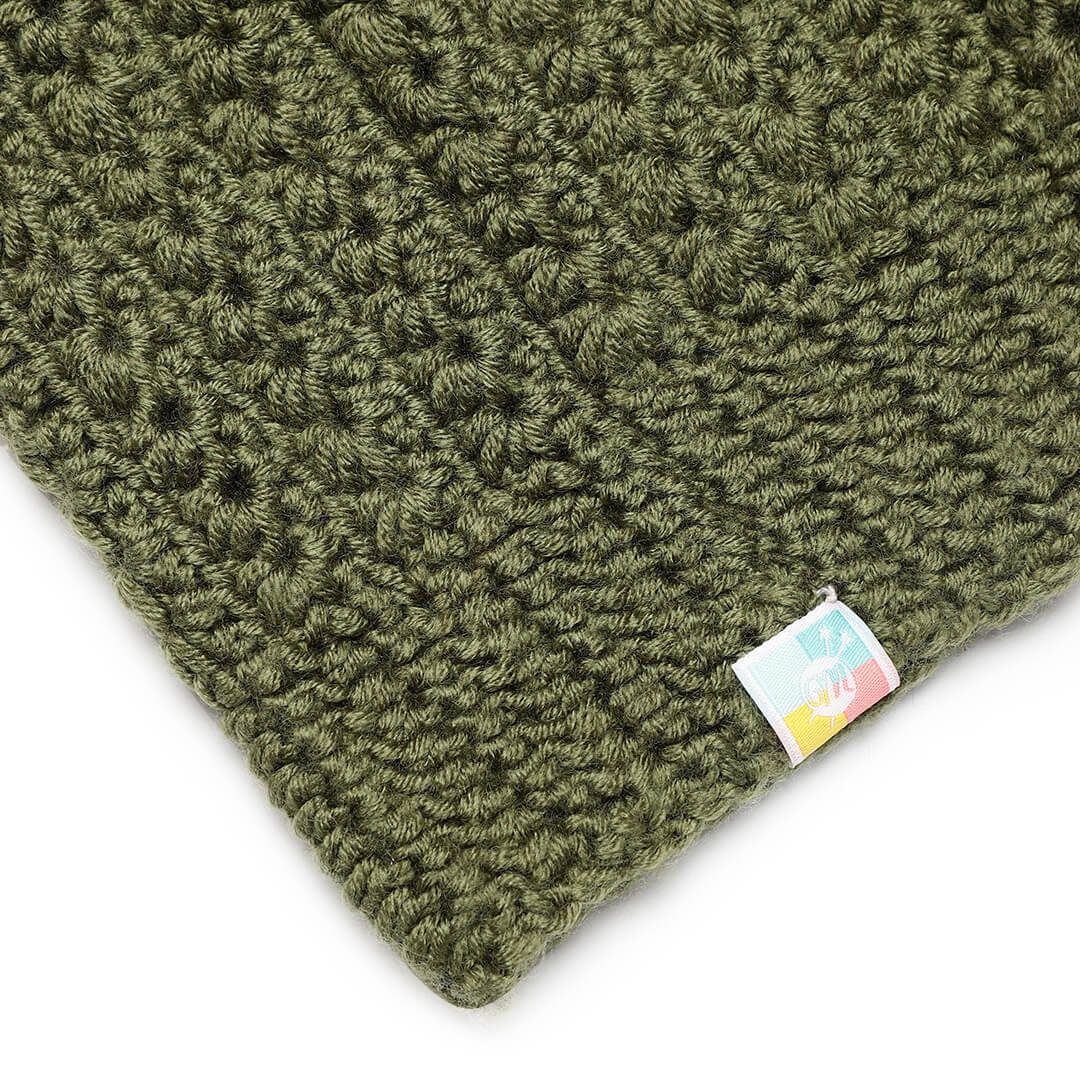 Crochet Beanie - Olive Green 2976