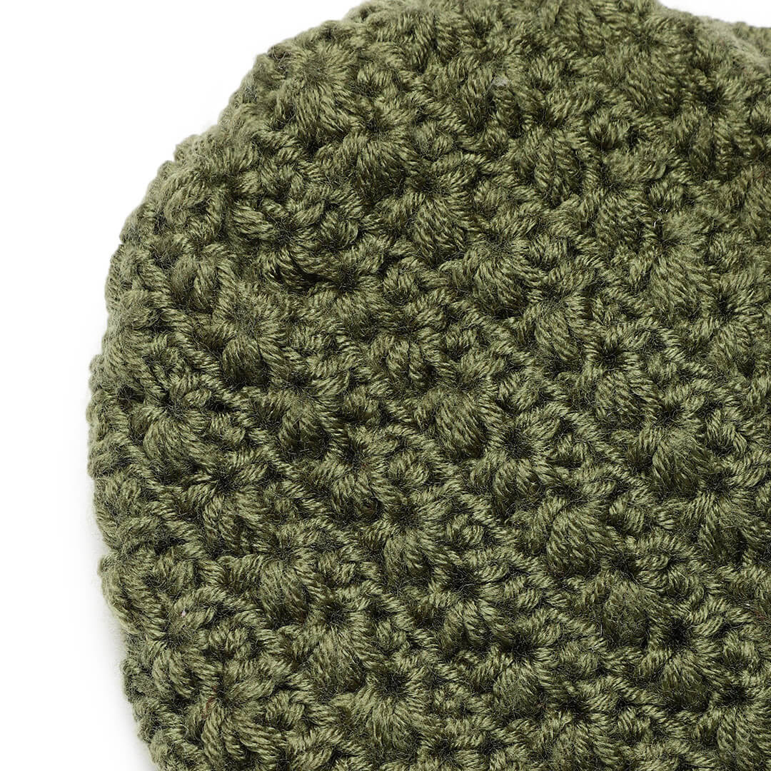 Crochet Beanie - Olive Green 2976