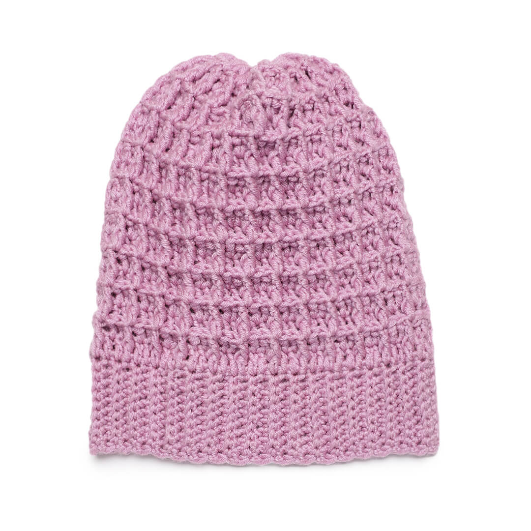 Crochet Beanie - Pink 2978