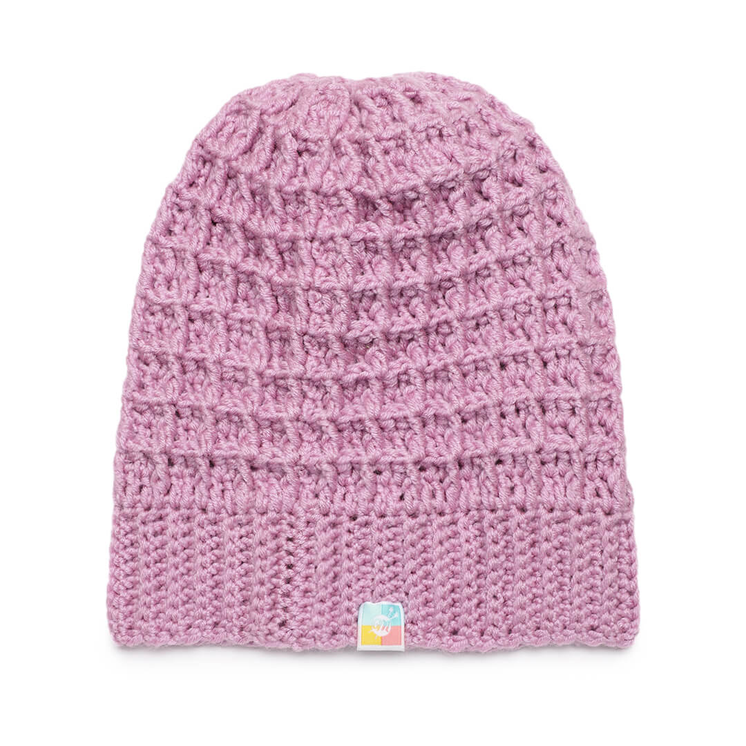 Crochet Beanie - Pink 2978