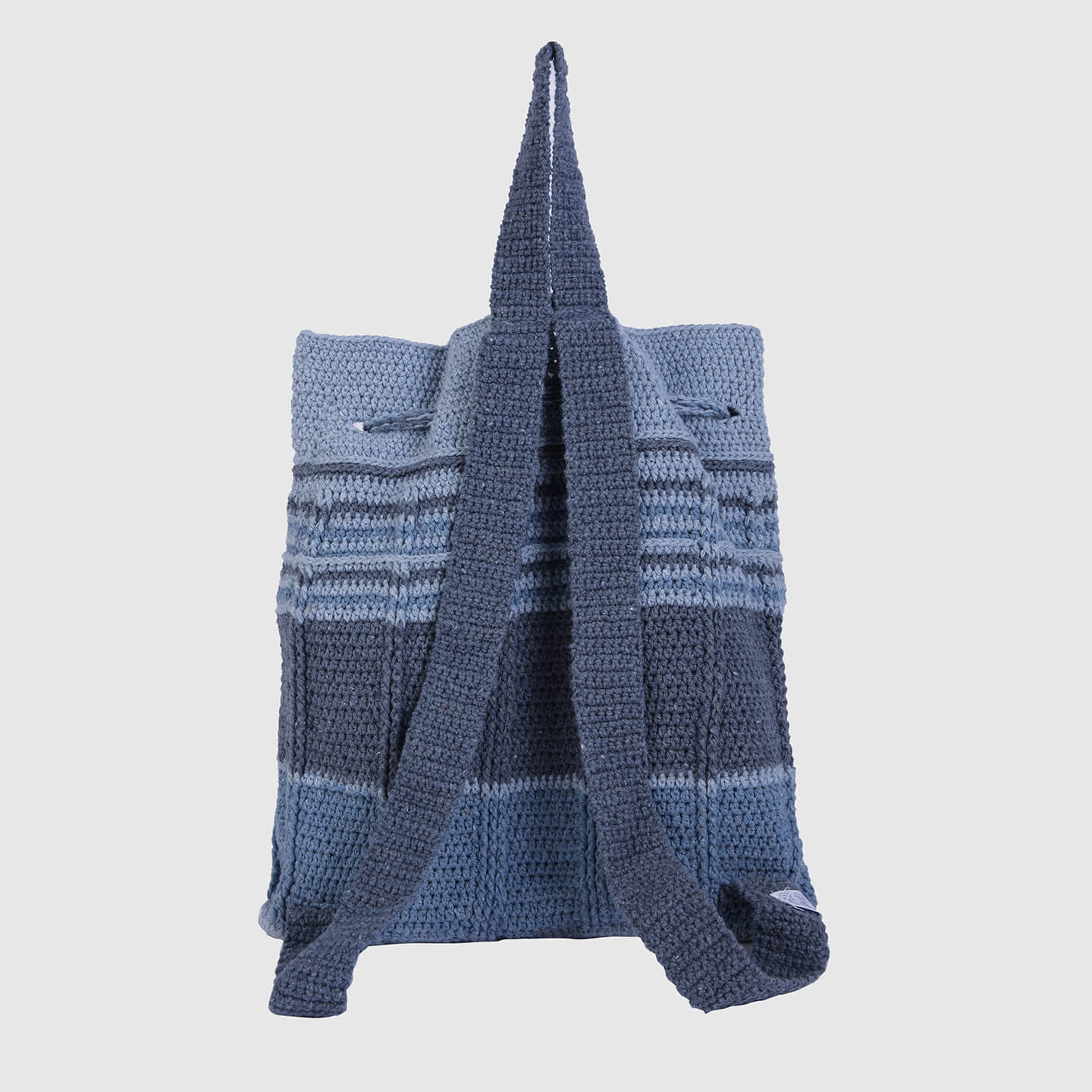 Handmade Crochet Backpack - Denim 3115