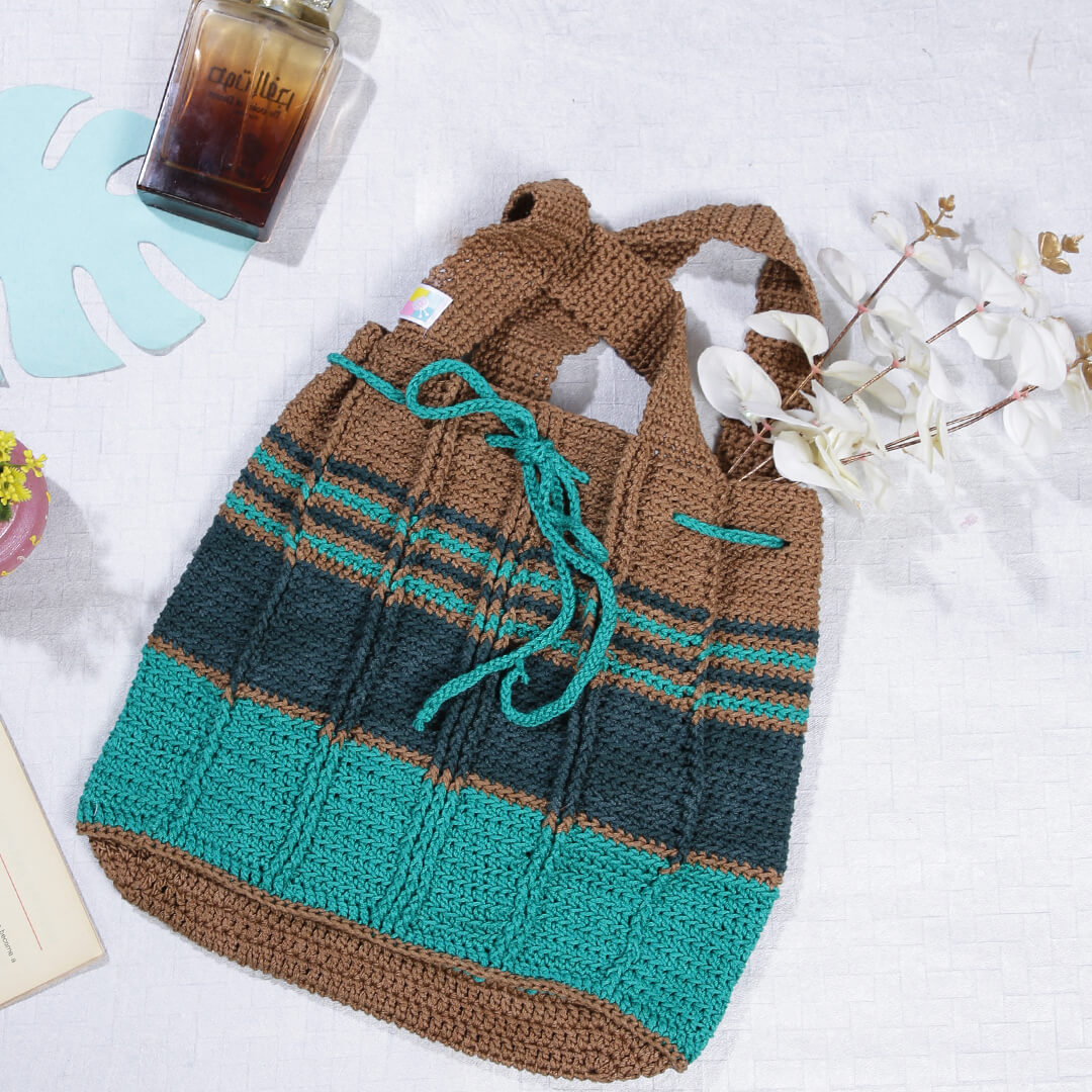 Handmade Crochet Bag - Multi Color 3129