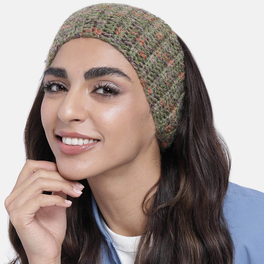 Crochet Woolen Headband - Multi Color 3035