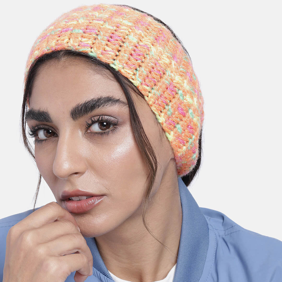 Crochet Woolen Headband - Multi Color 3036