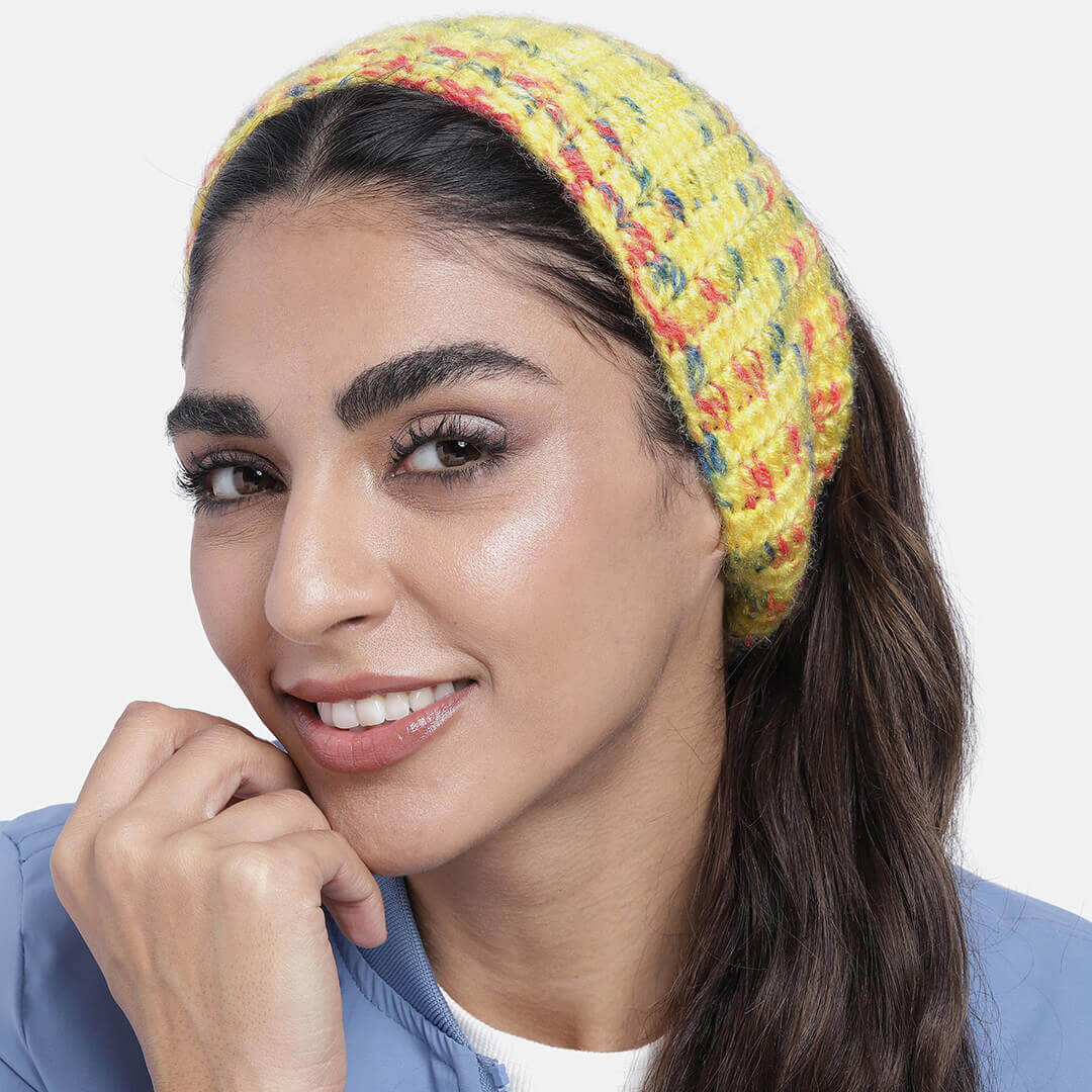 Crochet Woolen Headband - Multi Color 3038