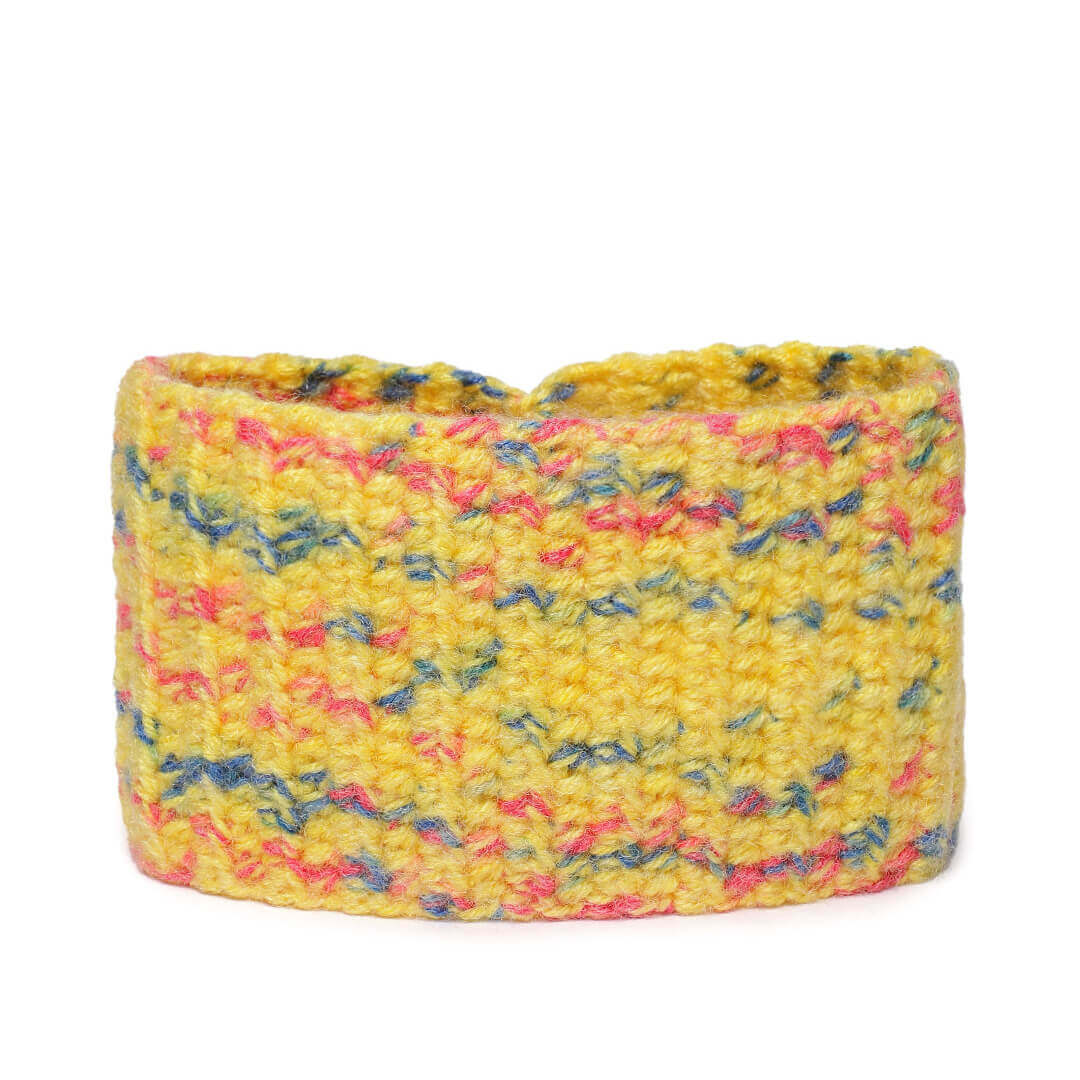 Crochet Woolen Headband - Multi Color 3038