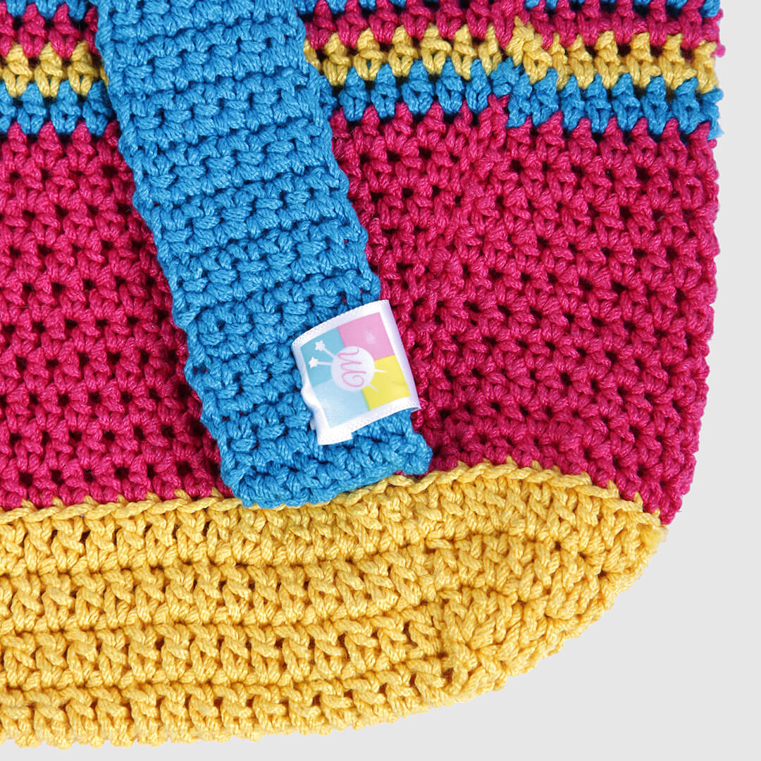 Handmade Crochet Backpack - Multi Color 3135