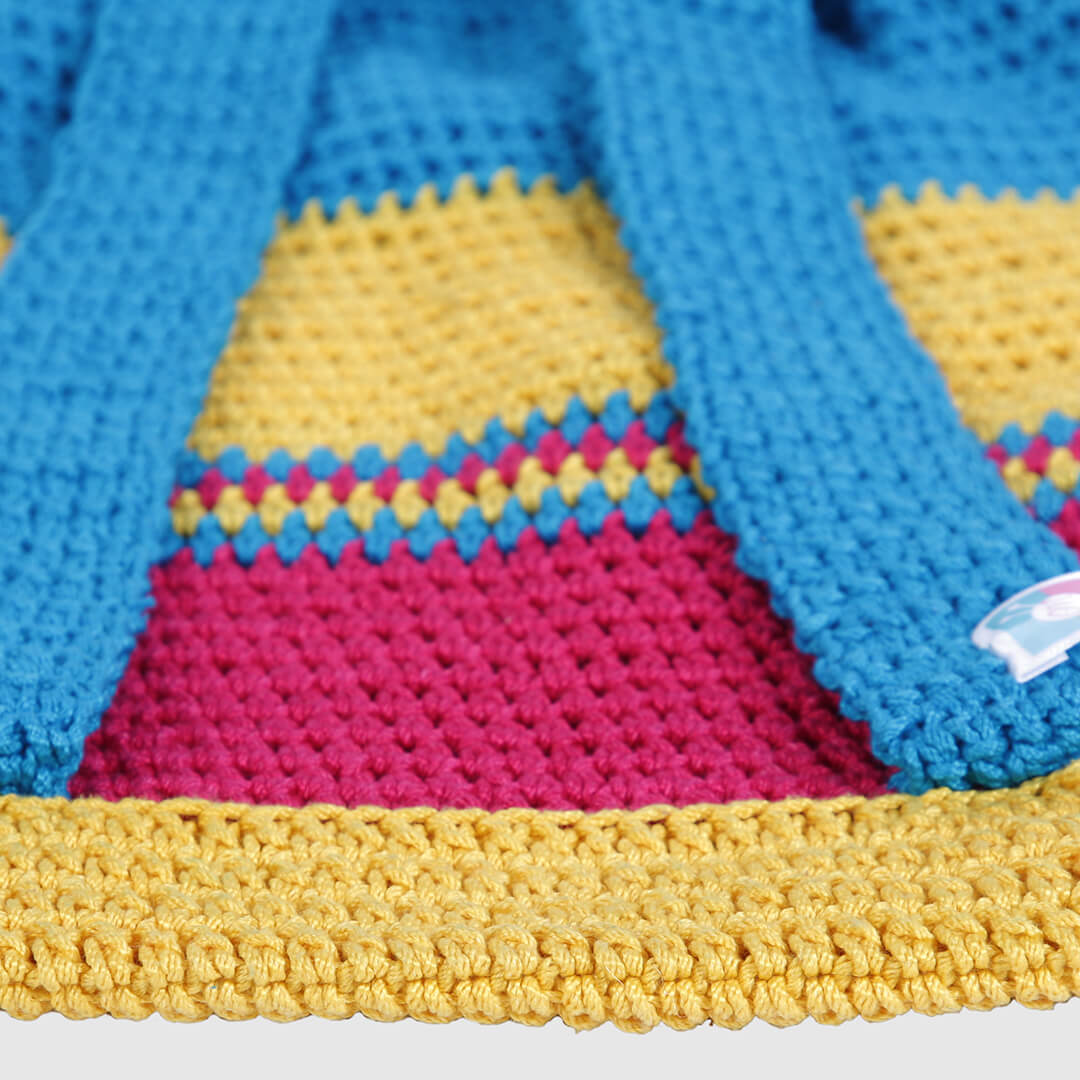 Handmade Crochet Backpack - Multi Color 3135