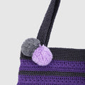 Handmade Crochet Bag - Purple & Black 3112