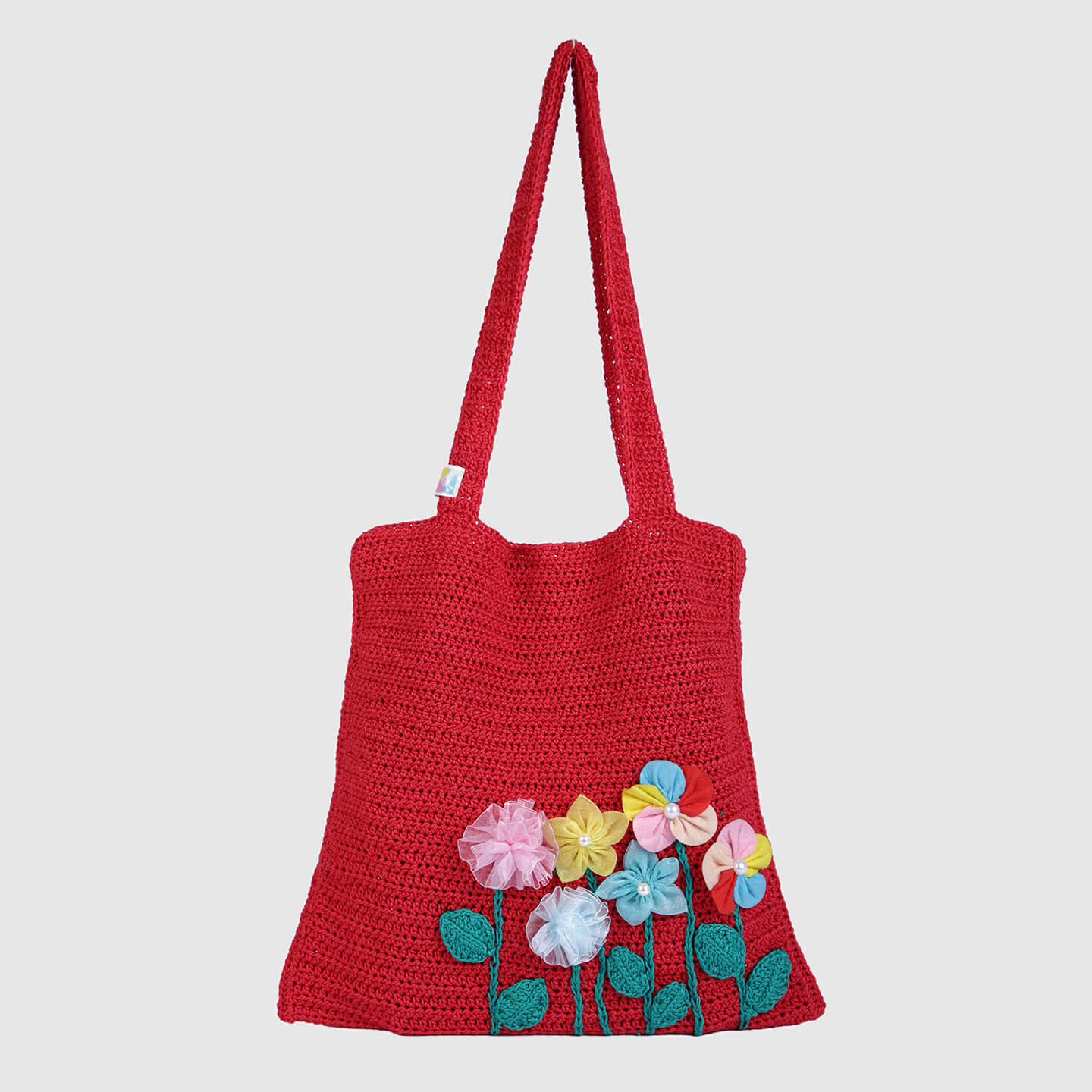 Handmade Crochet Bag - Red 3126