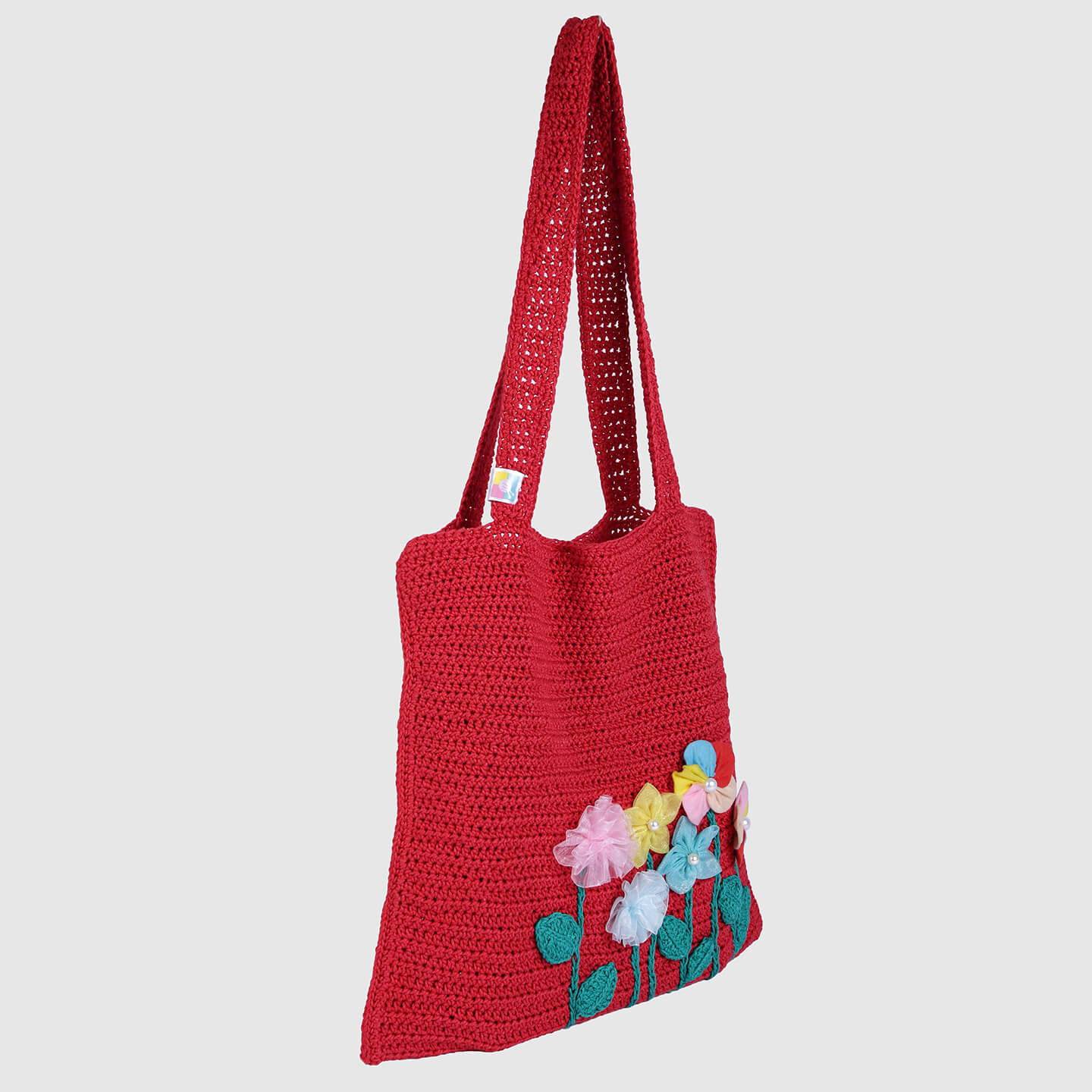 Handmade Crochet Bag - Red 3126