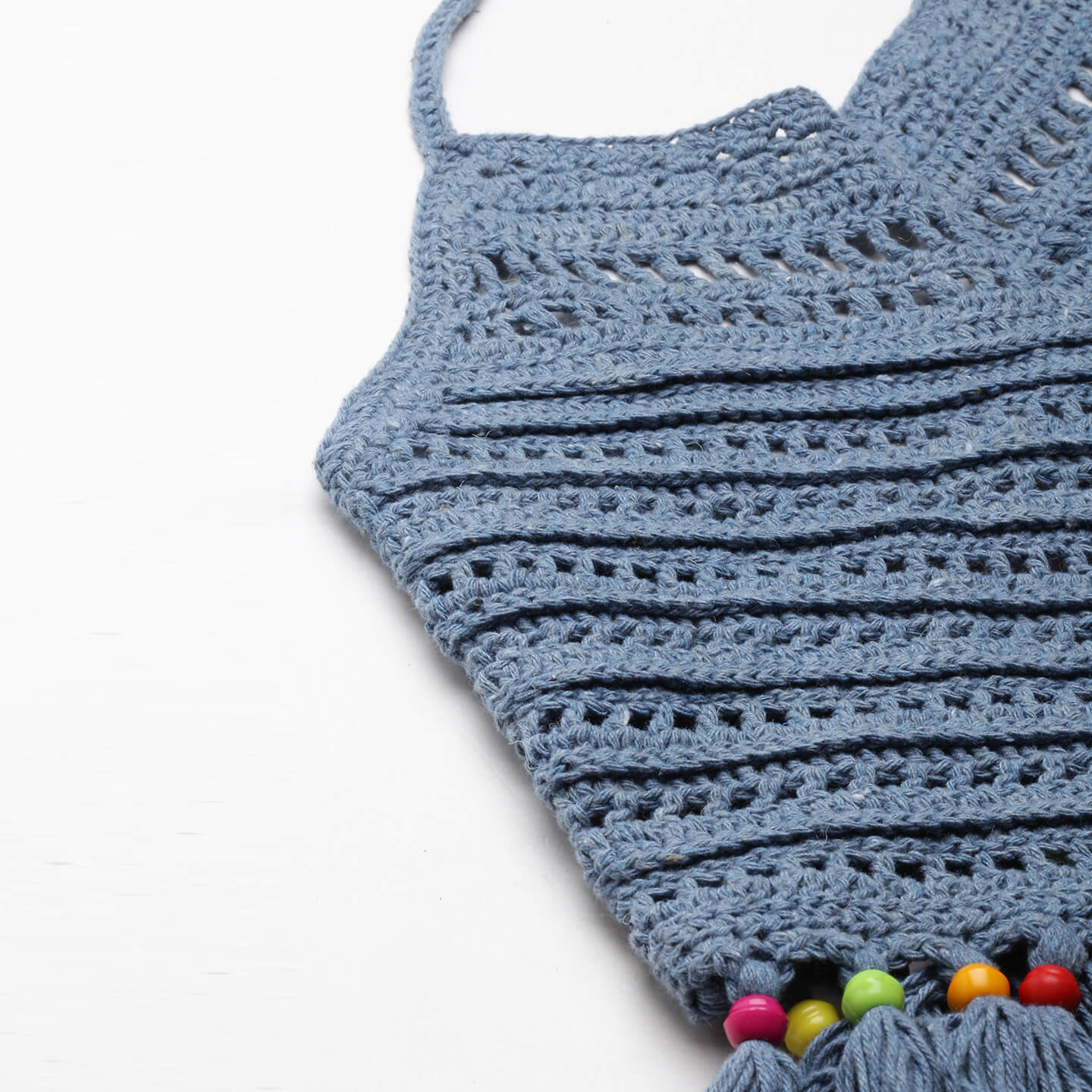 Recycled Denim Halter Top - 3120