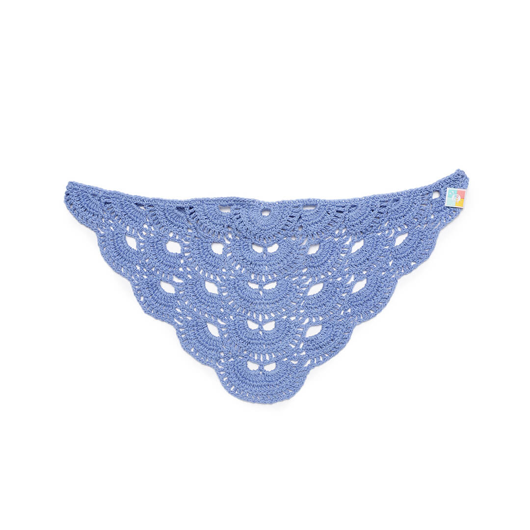 Crochet Bandanna - Blue 2972
