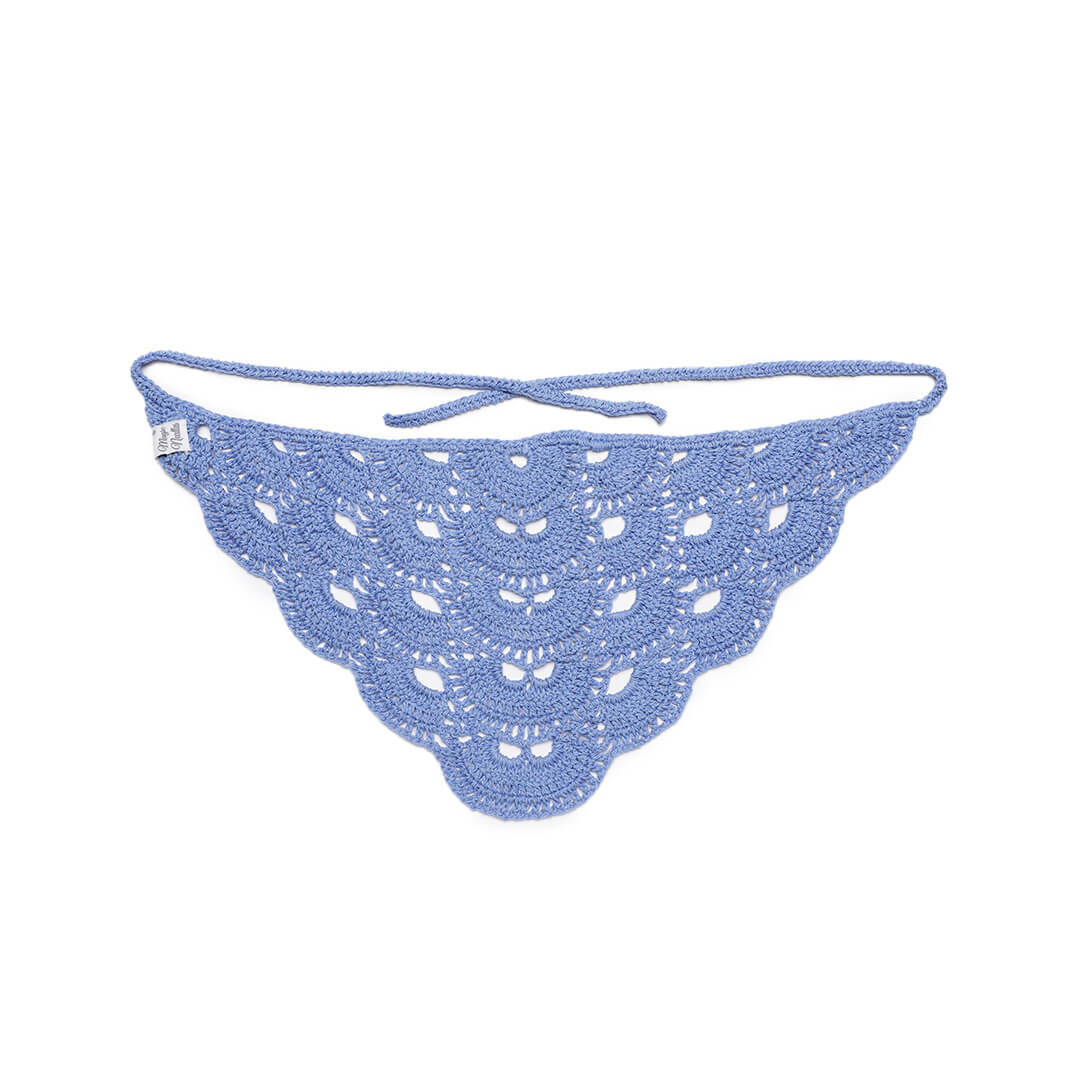 Crochet Bandanna - Blue 2972
