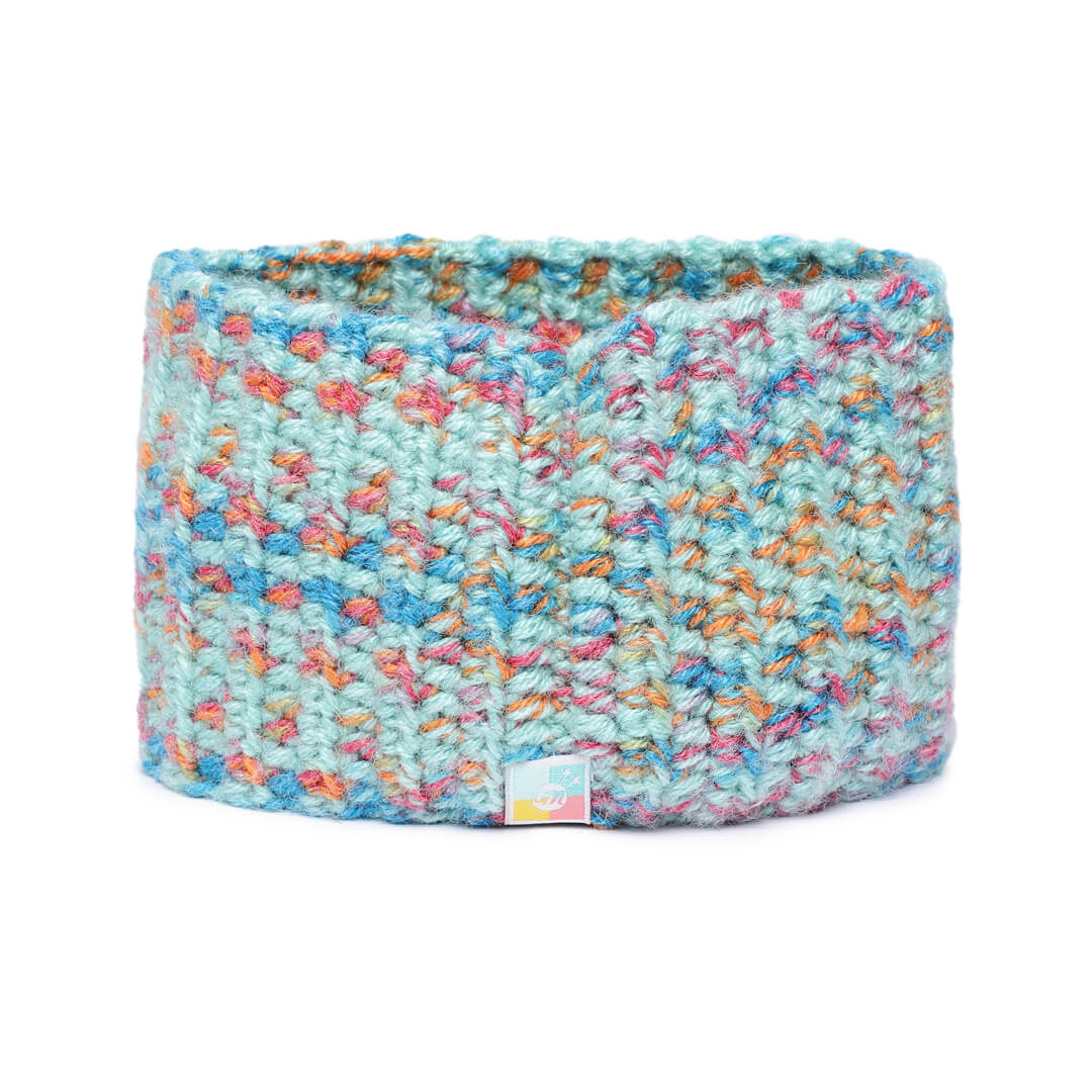 Crochet Woolen Headband - Blue 2970